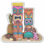 Tiki Totems Sticker (Voorkant)