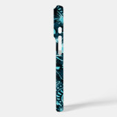 Tiki Trader Hawaiian Blauwgroen Case-Mate iPhone Case (Achterkant / Links)