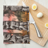 Tiki Tribal Council, Big Island Hawaii Theedoek (Quarter Fold)