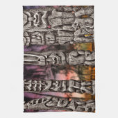 Tiki Tribal Council, Big Island Hawaii Theedoek (Verticaal)