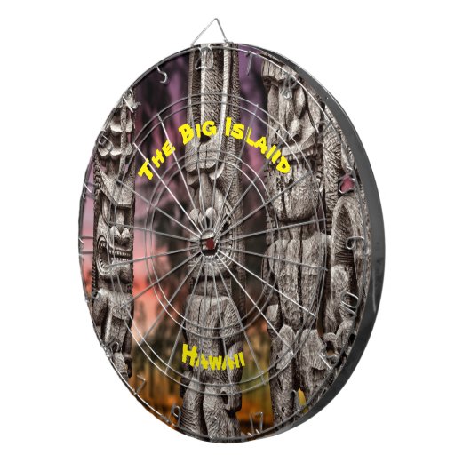 Tiki Tribal Council, Kona Hawaii Dartbord (Voorkant Rechts)