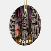 Tiki Tribal Council, twee kanten, Keramisch Ornament (Rechts)