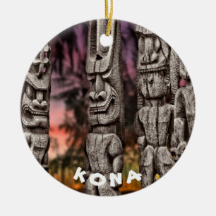Tiki Tribal Council, twee kanten, Keramisch Ornament