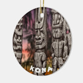 Tiki Tribal Council, twee kanten, Keramisch Ornament (Links)