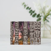 Tiki Tribale Raad met dramatische hemel, Briefkaar Briefkaart (Staand voorkant)