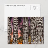 Tiki Tribale Raad met dramatische hemel, Briefkaar Briefkaart (Voorkant / Achterkant)