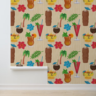 Tiki Tropical Cocktails Behang