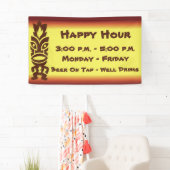 Tiki Tropical Hawaiian Theme Spandoek (Insitu)