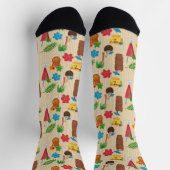 Tiki Tropische Cocktails Monogrammed Sokken (Top)