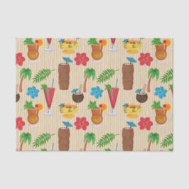 Tiki Tropische Cocktails Tissuepapier