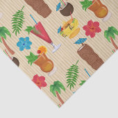 Tiki Tropische Cocktails Tissuepapier (Detail)