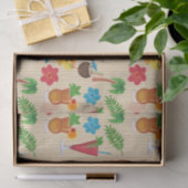 Tiki Tropische Cocktails Tissuepapier (Geschenk)