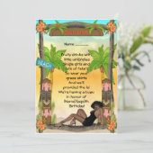 Tiki - Uitnodiging (Staand voorkant)