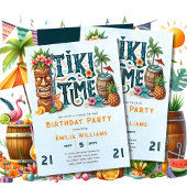TIKI VERJAARDAG Tropisch Luau Hawaiaans Feest