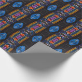 Tiki Vibe Wrapping Paper for Men Tropical Hawaiian Cadeaupapier (Hoek)
