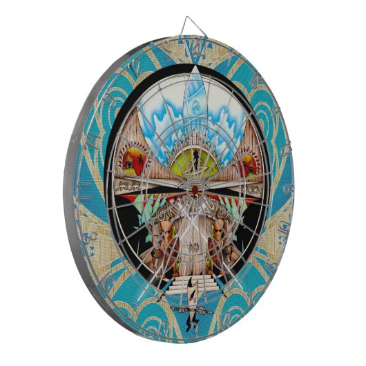 Tiki Village Dartbord (Voorkant Links)