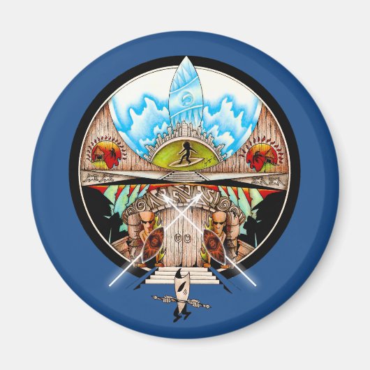 Tiki Village Magneet (Voorkant)