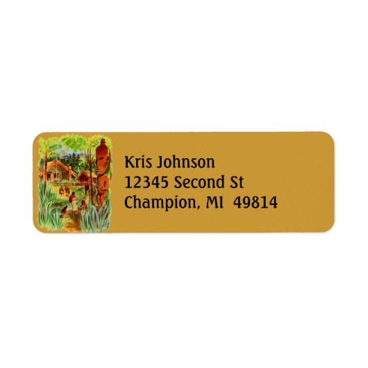  Tiki Village Native Polynesian HA is label (Voorkant)