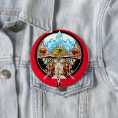 Tiki Village Ronde Button 4,0 Cm (In situ)