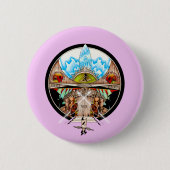 Tiki Village Ronde Button 5,7 Cm (Voorkant)