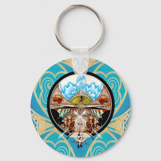 Tiki Village Sleutelhanger (Voorkant)