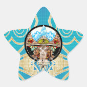 Tiki Village Ster Sticker (Voorkant)