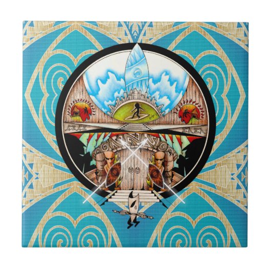 Tiki Village Tegeltje (Voorkant)