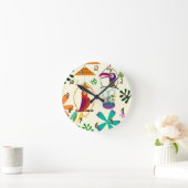 Tiki Vogels Tropical Custom Ronde Klok (Huis)