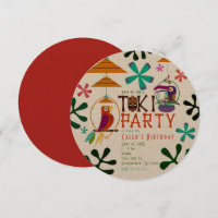 Tiki Vogels Verjaardagsfeestje Vintage Luau Uitnod