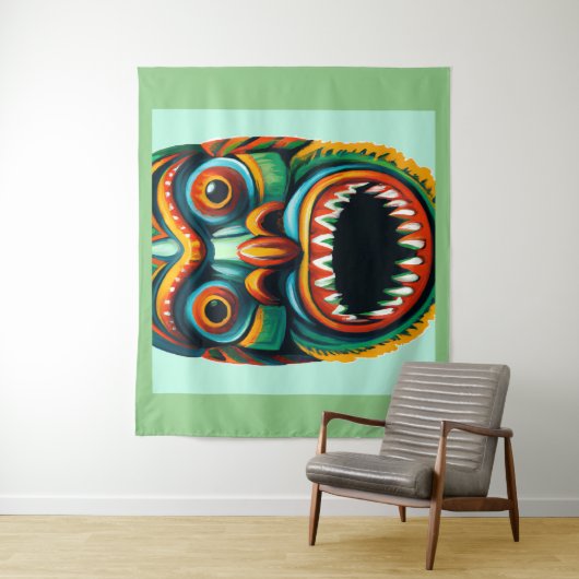 Tiki Wandkleed (In situ)