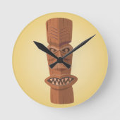 Tiki wandklok (Voorkant)