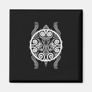 Tiki Warrior Turtle Tattoo Magneet