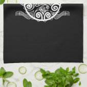 Tiki Warrior Turtle Tattoo Theedoek (Gevouwen)