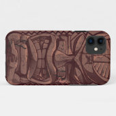 Tiki Wooden Statue Totem Sculpture Iphone 5 Hoesje (Achterkant (horizontaal))
