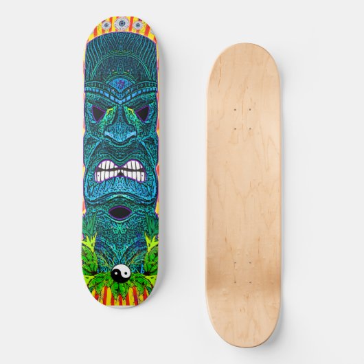 TIKI YIKI TU PERSOONLIJK SKATEBOARD (Voorkant)