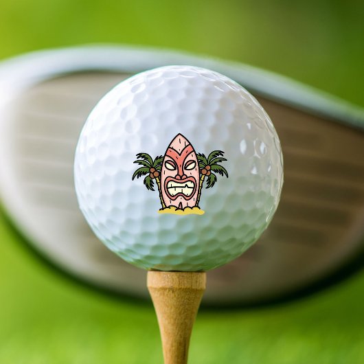 Tiki zegt: Vandaag zal het weer zuigen Golfballen