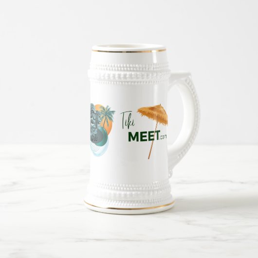 TikiMeet.com - Talk-Tiki Mok/Stein Bierpul (Voorkant rechts)