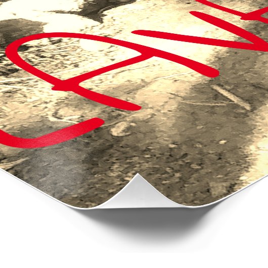 TIKIS EN LAVA ROCKS BIG ISLAND, HAWAII PERFECT POSTER (Hoek)