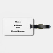 Tikis in het Paradijs Bagagelabel (Achterkant horizontaal)