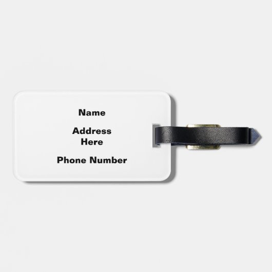 Tikis in het Paradijs Bagagelabel (Achterkant horizontaal)