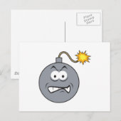 Tikkende Bom Gezicht Briefkaart (Voorkant / Achterkant)