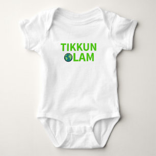 Tikkun Olam Lil Mitzvah Jewish World Repair Romper