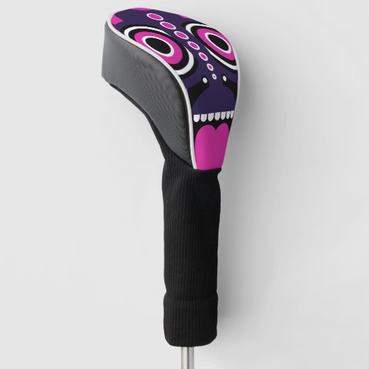 tikmasker golfheadcover (Schuin)