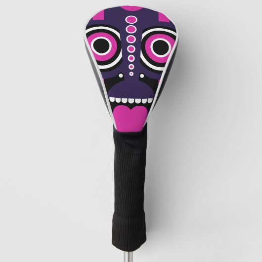 tikmasker golfheadcover (Voorkant)