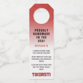 Tikorsti Distilled 7X Clean Crisp Handmade wodka Flessenhanger (Voorkant)