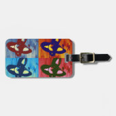 Tikschoppen Pop Art Bagagelabel (Voorkant horizontaal)