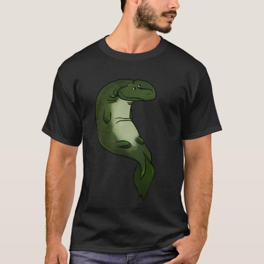 Tiktaalik zittend t-shirt (Voorkant)