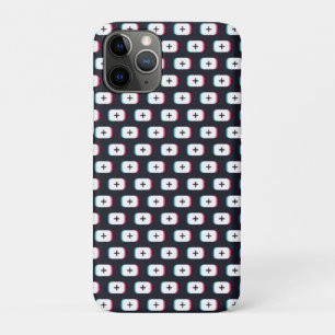 TikTok app-knop. Patroonontwerp - Donkere versie Case-Mate iPhone Case