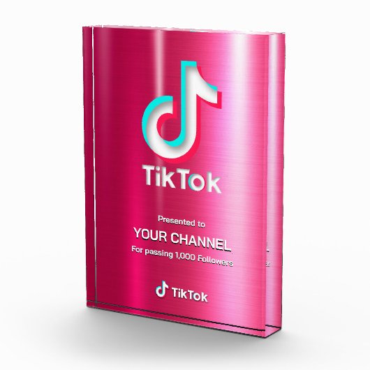 TikTok award aangepast kanaal Fotoblokken (Rechts)