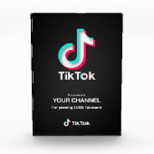 TikTok award aangepast kanaal Fotoblokken (Voorkant)